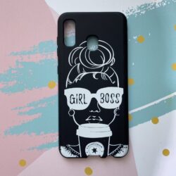 Funda TPU Girl Boss Negra iPhone - Samsung - Motorola