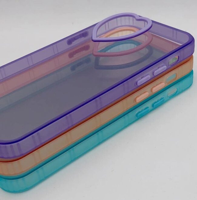 Fundas TPU Transparente Camara Corazon - Imagen 5