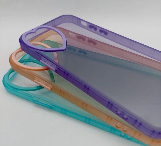 Fundas TPU Transparente Camara Corazon - Imagen 3