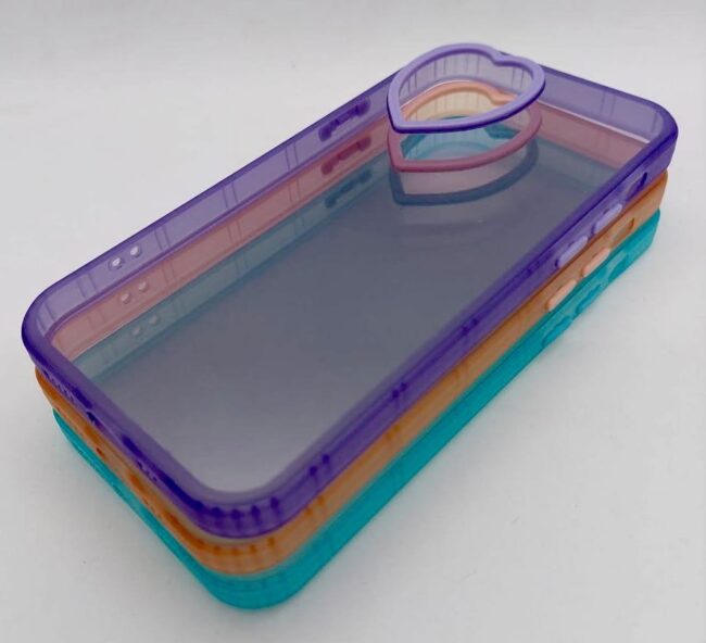 Fundas TPU Transparente Camara Corazon - Imagen 2