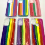 Fundas Rigida Pintura Relieves verticales y Glitter