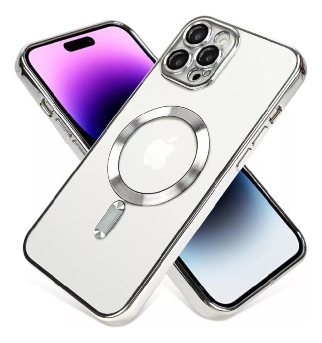 Funda Magsafe Transparente Metalizada - Imagen 3