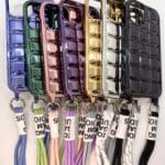 Fundas Puffer Cromada con Correa