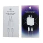 Cargadores iPhone 20W + Cable Usb C a lightning o Cable Usb- C a Usb- C